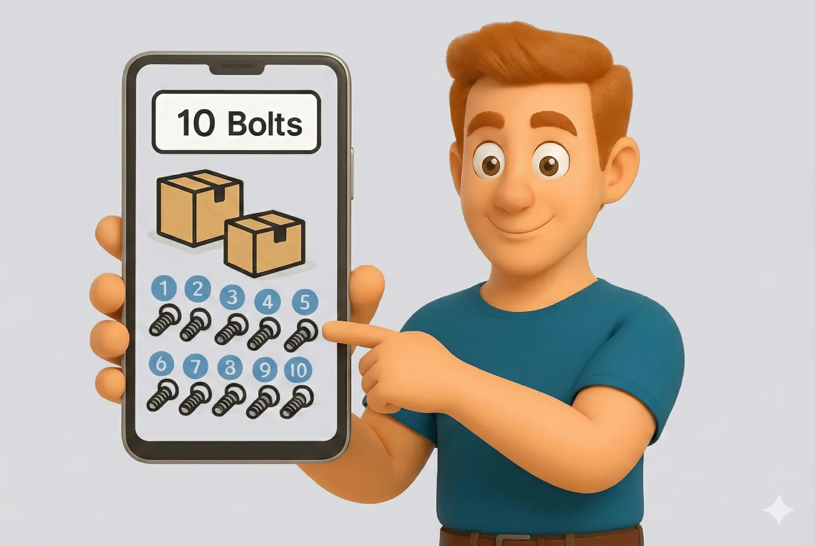 Counting app interface